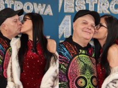 Krzysztof Skiba wymienia czułości na ściance z młodszą o 26 lat żoną. Słodziaki? (FOTO)