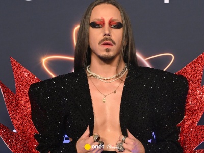 Michał Szpak nie zawiódł stylizacją w sylwestra. Postawił też na makijaż