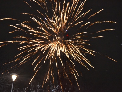 Elblążanie powitali Nowy Rok