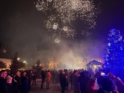 Ślesin powitał 2026 rok. Sylwester w powiecie konińskim mija spokojnie
