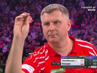 Ratajski - Littler. Gdzie obejrzeć ćwierćfinał MŚ? O której?