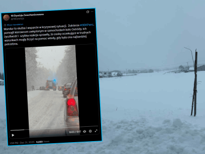 Dramat podczas sylwestrowej nocy. Wojsko na ratunek kierowcom