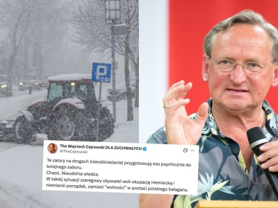 Cejrowski ostrzega: brak odśnieżania ma nas psychicznie przygotować do zaborów