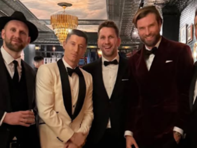 Robert Lewandowski na jednej imprezie z siatkarskim mistrzem świata! Tak powitali Nowy Rok