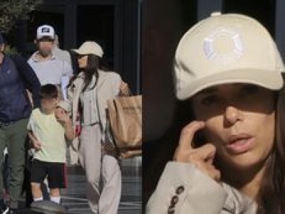 Pozbawiona makijażu Eva Longoria wybrała się na rodzinne zakupy (ZDJĘCIA)