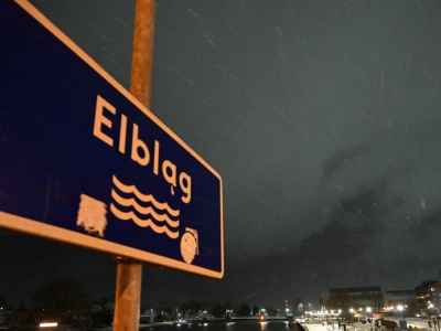 ​Wyrwa w wale przeciwpowodziowym pod Elblągiem