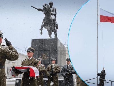 Nowa tradycja przed Pałacem Prezydenckim. Flagi narodowe ruszą w Polskę