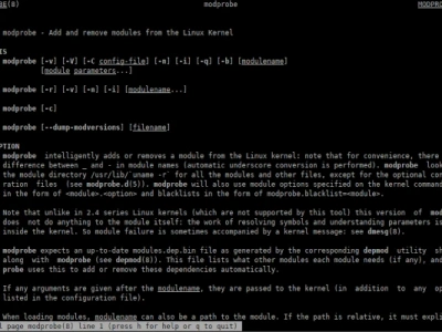 Porady Admina: modprobe
