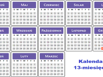 Co to jest kalendarz 13 miesięczny?