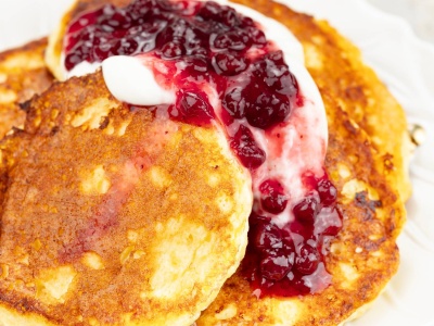 Placki twarogowe fit