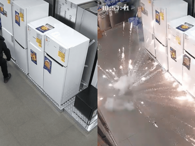 Odpalili fajerwerki w sklepie w jednym celu. Nagranie trafiło do sieci