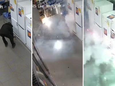 Złodzieje odpalili fajerwerki w sklepie! Straty w tysiącach, łup śmieszny