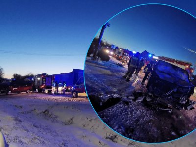 Wypadek w polskiej miejscowości. Bus uderzył w ciężarówkę, jest wielu rannych