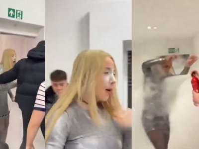 Karma w akcji: Marianna Schreiber zgaszona gaśnicą przed konferencją PRIME MMA