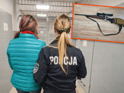 Spacerował w kamizelce taktycznej i z dwoma rewolwerami. Pijany 54-latek postawił służby na nogi