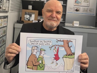 77. urodziny Andrzeja Mleczki. Mistrz rysunku satyrycznego i ambasador krakowskiej kultury