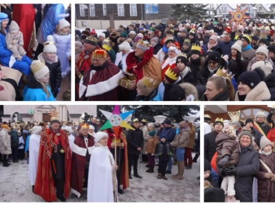 Barwny Orszak Trzech Króli przeszedł ulicami Wysokiego Mazowieckiego