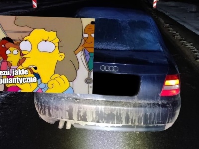 Futory: pijana pani przejechała autem pijanego pana, a skoro miłość jest ślepa, okazało się, że są małżeństwem