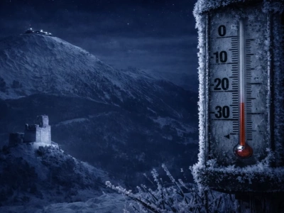 Silny mróz w powiecie karkonoskim. IMGW ostrzega przed nocnymi spadkami temperatur nawet do –18°C