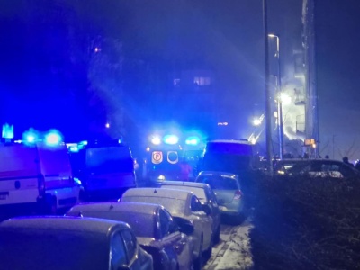 Pożar przy ul. Barnima w Szczecinie