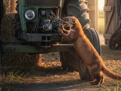 Kuny zjadają ci ciągnik lub kombajn? Jak z nimi walczyć?