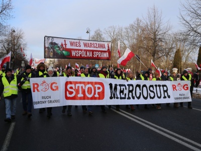Rolnicy na ulicach Warszawy. UE i tak dała zielone światło dla umowy z Mercosurem