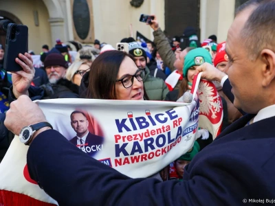 Nawrocki przemawiał do kibiców. Reakcja tłumu mówi wszystko