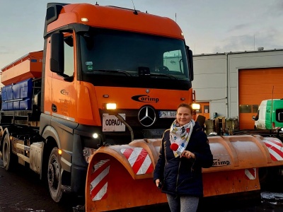 Bydgoszcz gotowa na wielką śnieżycę. Nasza dziennikarka wsiada do pługosolarki