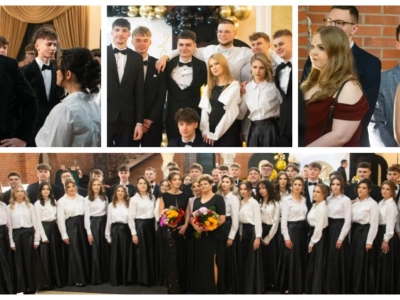 Studniówkowy start w powiecie. Maturzyści ZSZ im. St. Staszica zatańczyli poloneza