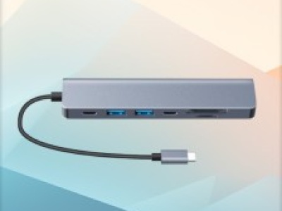 HUB stacja dokująca Moman 7w1 (HDMI, USB C, czytnik SD) za 15,19 zł w Amazon PL