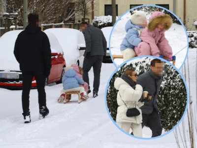 Wnuczki premiera na sankach pod specjalnym nadzorem