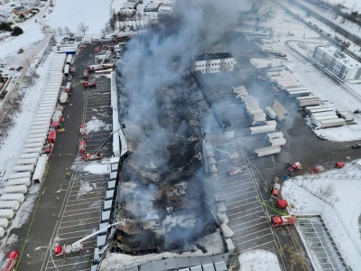 Pożar centrum logistycznego pod Poznaniem – magazyn Schenkera przestał istnieć