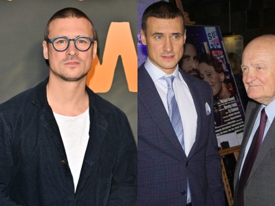 Mateusz Damięcki pokazał grób ojca. 