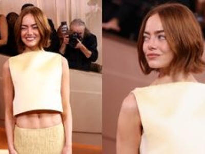 Złote Globy 2026. Emma Stone odsłoniła pępek, a internauci nie zostawili na niej suchej nitki: 