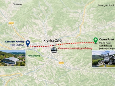 Gondola nad Krynicą! Po 33 latach czekania jest decyzja środowiskowa dla kolejki od lodowiska do Czarnego Potoku