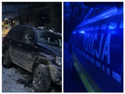 Zostawił seniora w przewróconym aucie. Usłyszał zarzuty