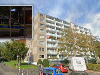 Krew kapała z sufitu. Sąsiad wpuścił dziennikarzy do mieszkania. Chwilę później został zatrzymany