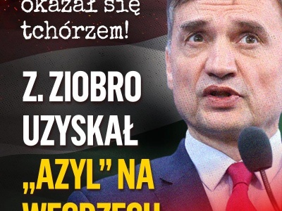 Węgry. Zbigniew „Miękiszon” Ziobro uciekł do Orbana. „Szeryf okazał się tchórzem!”