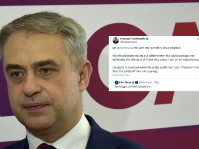 Musk pochwalił prezydenta Nawrockiego. Gawkowski wściekły