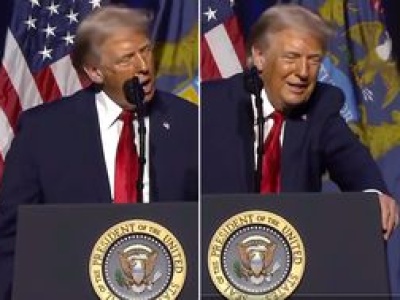 Trump zakpił z Bidena. Zaczął udawać kaszel