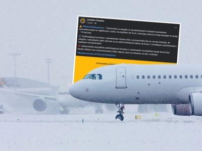 Lotnisko Chopina paraliżuje pogoda. Zima daje się mocno we znaki