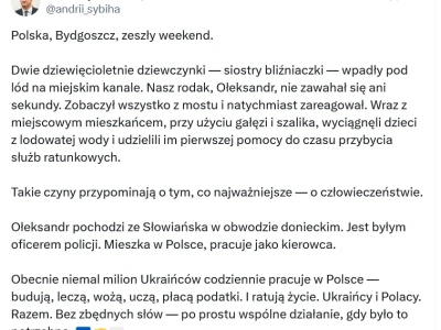 Oleksandr bohaterem nie tylko Bydgoszczy, ale relacji polsko-ukraińskich
