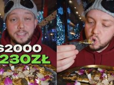 Książulo zjadł najdroższą pizzę na świecie i zapłacił za nią ponad 7 TYSIĘCY ZŁOTYCH! 