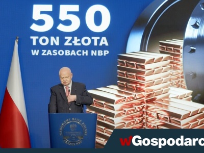 Złoto Glapińskiego: jest 550 ton, a będzie 700!