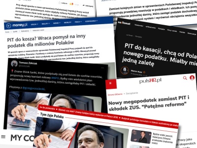 Media reagują na propozycję Klubu Jagiellońskiego. Chodzi o zmianę systemu podatkowego