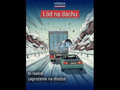 Ministerstwo reaguje na lód na naczepach – grafika oraz post uratują sytuację?