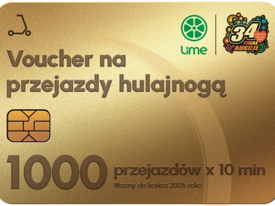 Lime gra z WOŚP. Wylicytuj 1000 przejazdów albo zgarnij jeden za darmo (mamy kod)