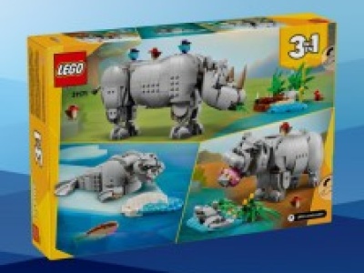 LEGO Creator 3w1 Dzikie zwierzęta dumny nosorożec z ptakami za 191,09 zł w Amazon PL