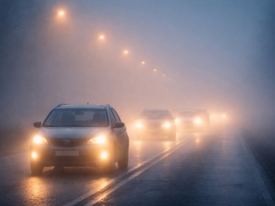 Gęste mgły o charakterze marznącym. Uważajcie na drogach