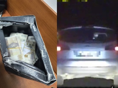 Wyrzucił z samochodu sejf pełen pieniędzy. Szalony pościg policyjny pod Warszawą